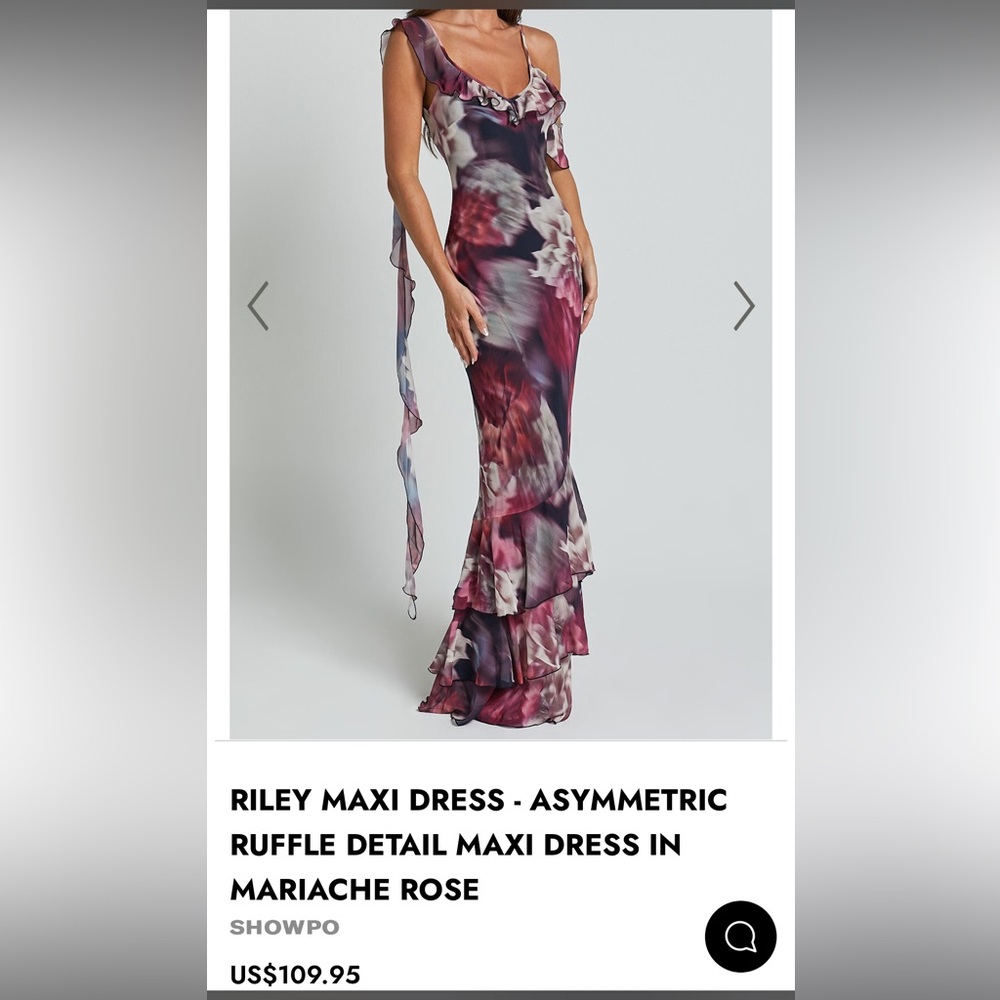 Showpo Riley Maxi Dress - Size L (8)